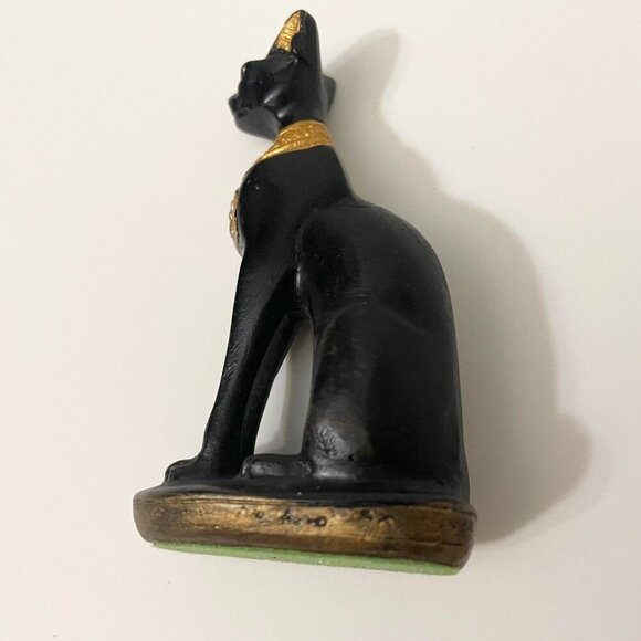 Mini Egyptian Cat Goddess 3 Inch Miniature Resin Statue Figurine - Picture 11 of 16